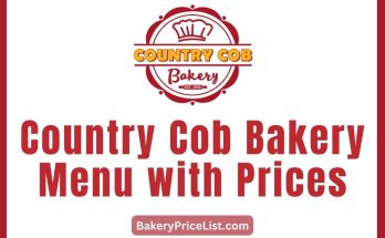 Country Cob Bakery Menu with Prices 2023 in Australia