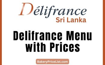 Delifrance Menu with Prices 2023 in Sri Lanka