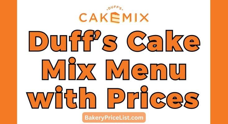 Duff’s Cake Mix Prices 2023, Duff’s CakeMix Menu with Prices List 2023, Duff’s CakeMix Contact Details