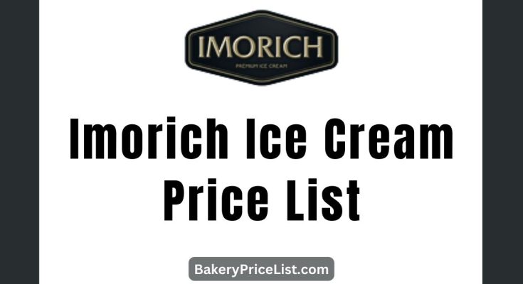 Imorich Ice Cream Price List 2023 in Sri Lanka, Imorich Ice Cream Menu with Prices 2023