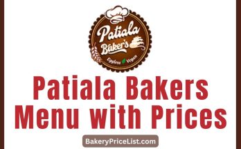 Patiala Bakers Menu with Prices 2023 in Australia