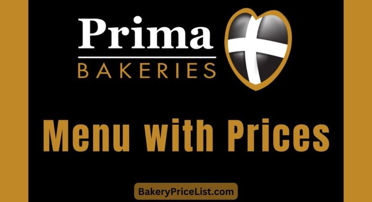 Prima Bakery Price List 2023 in United Kingdom