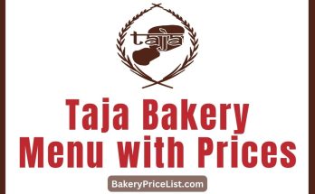 Taja Bakery Menu with Prices 2023 in Nepal