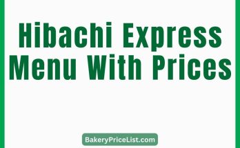 Hibachi Express Menu With Prices 2023